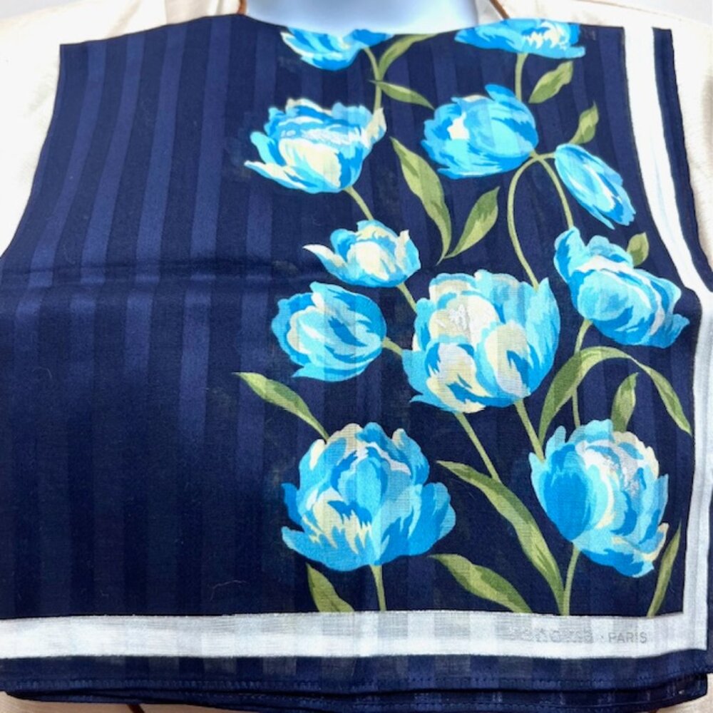 BUNDLE 4:  CELINE P-HANAE M-RENOMA-JP  MiniScarf/Handker Cotton/Silk 25" 21"(86 - Picture 8 of 15